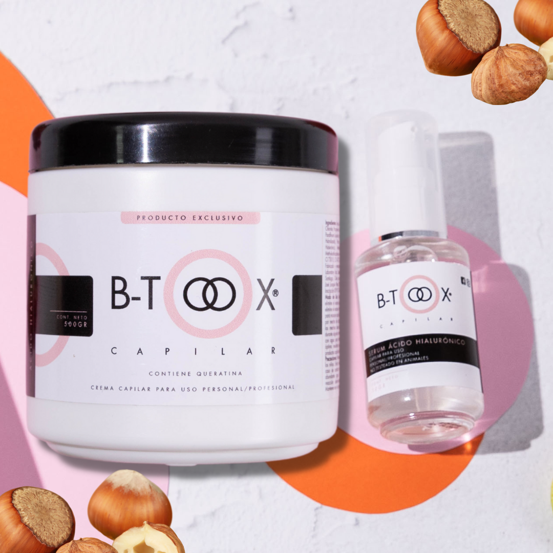 Set Reparación Cabello B-TOOX CAPILAR®: Crema Capilar + Sérum Ácido Hialurónico